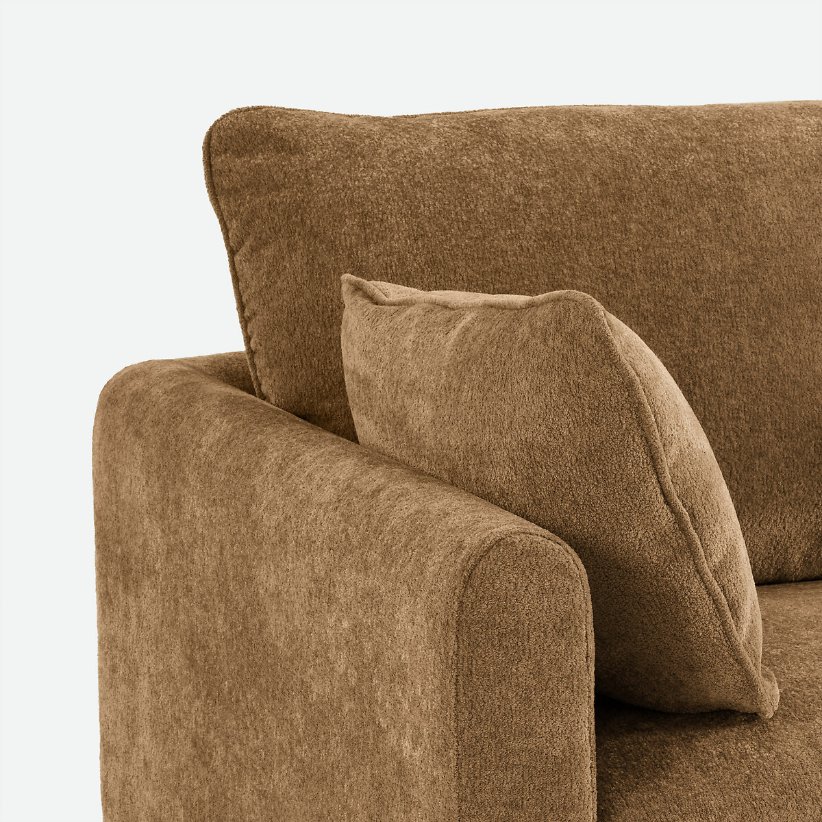 Sofá recto de 2, 3, 4 o 5 plazas en chenilla jacquard, EMILIO bronce , LA REDOUTE INTERIEURS