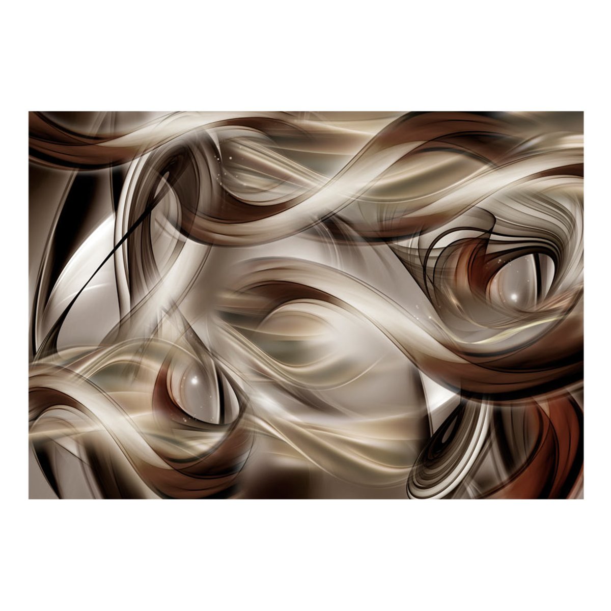 Papier peint intissé panoramique Abstractions Brown Revelry multicouleur, EDEN