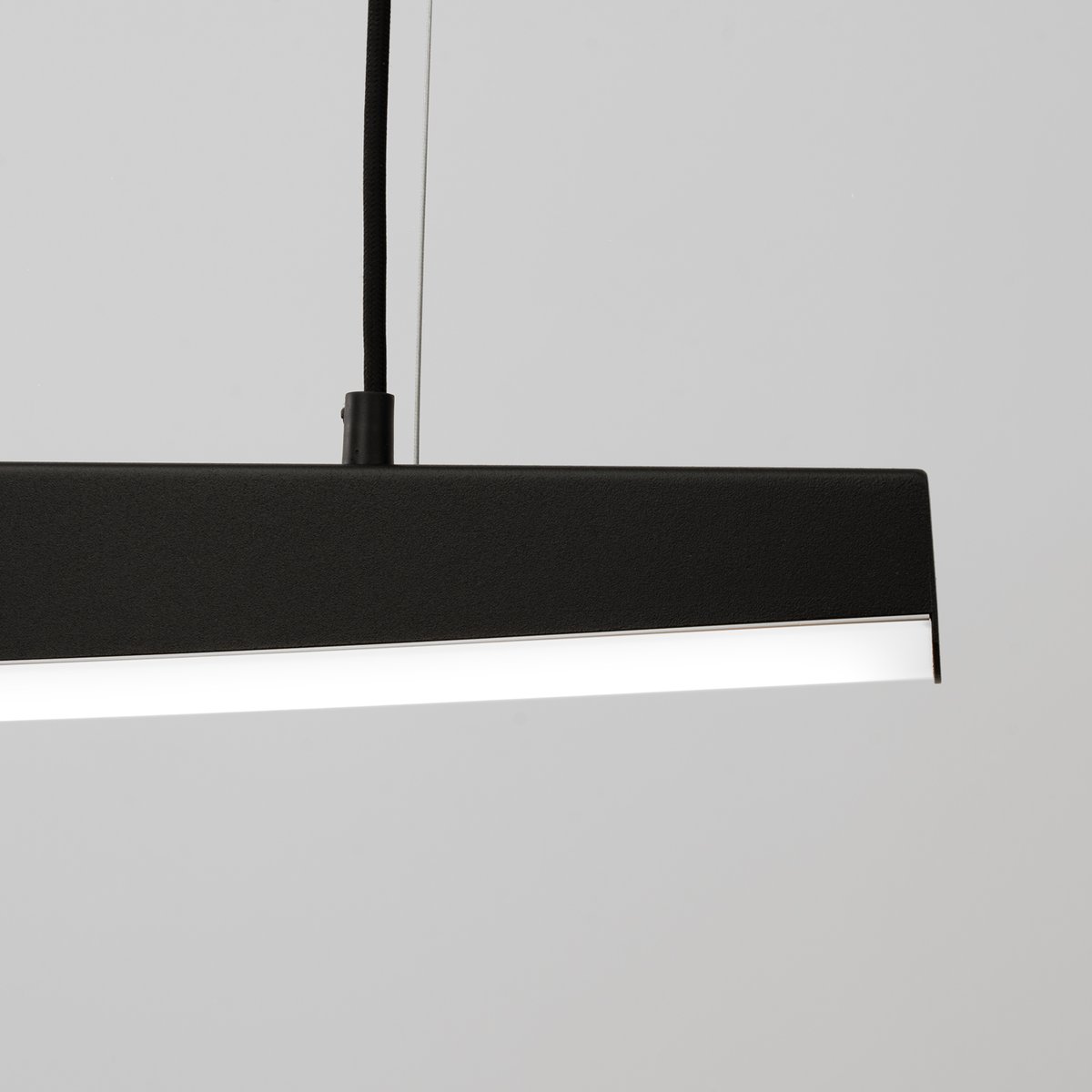 Suspension Acier Noir LED 1 Jorun noir, EDEN