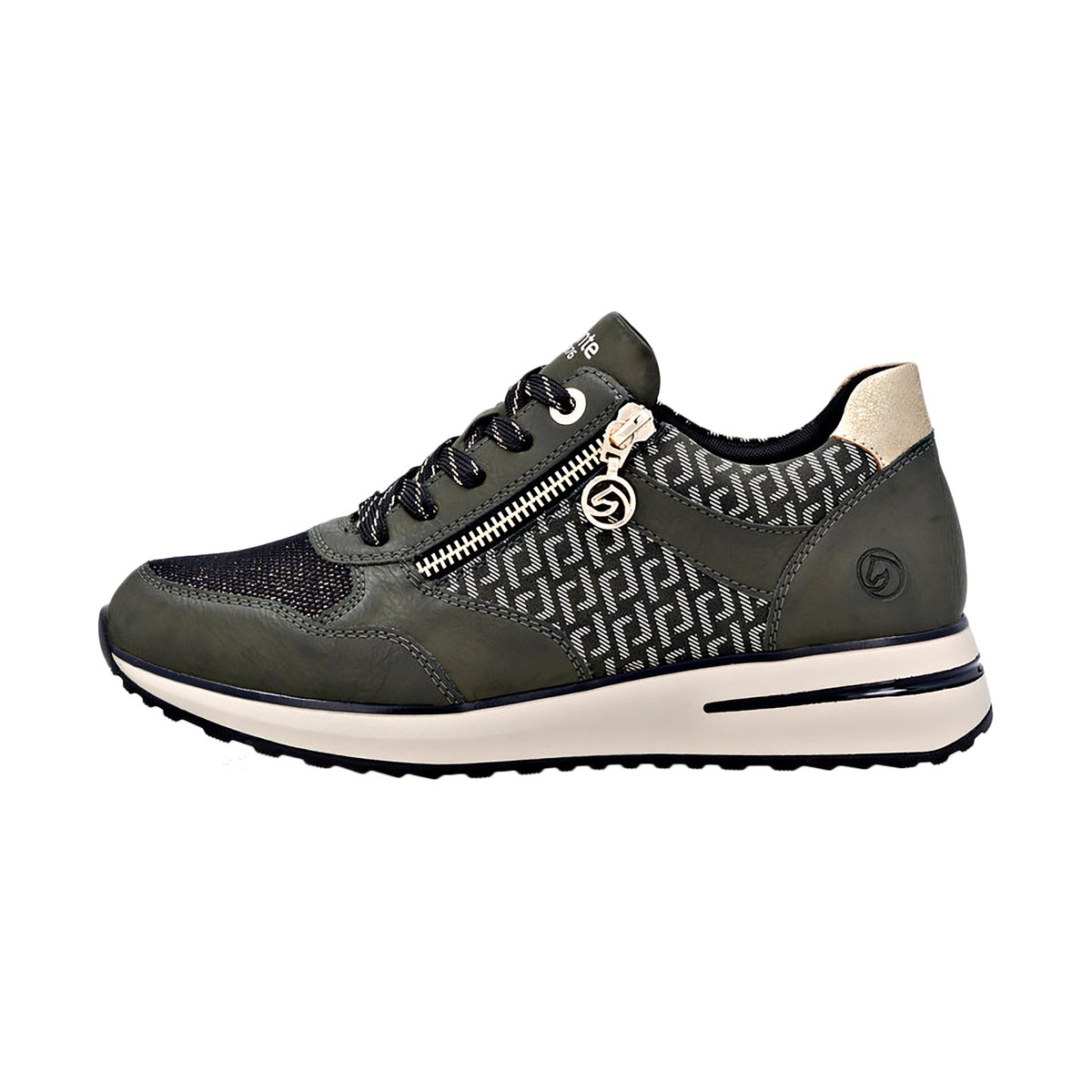 Basket à Lacets Et Zip Gloria vert-combi, REMONTE