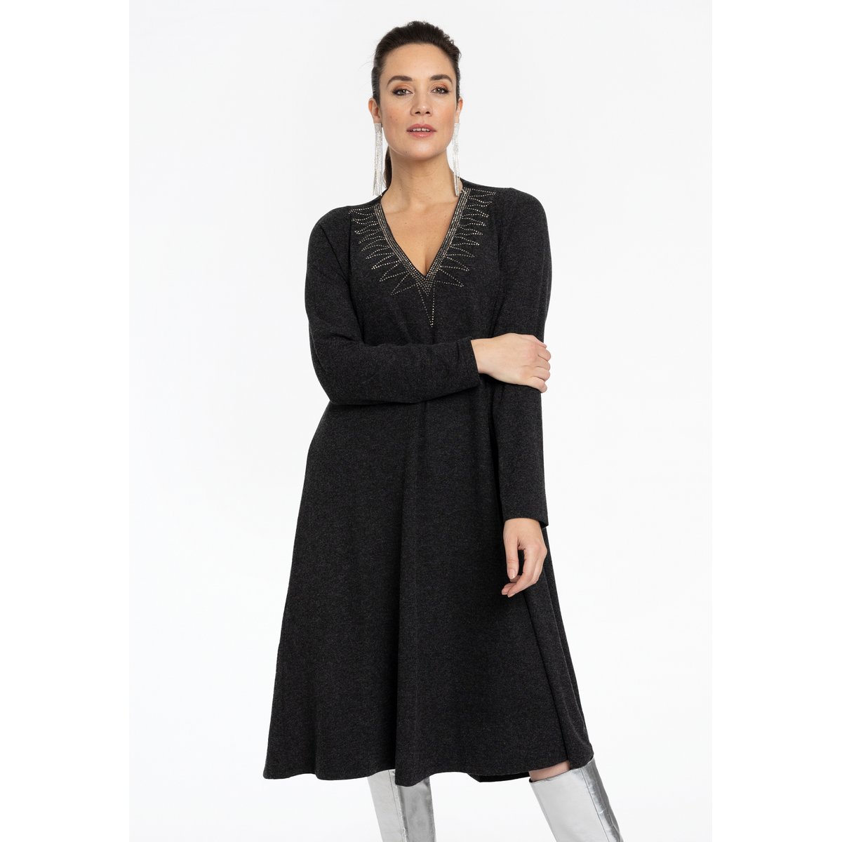 Robe ornements gris, YOEK