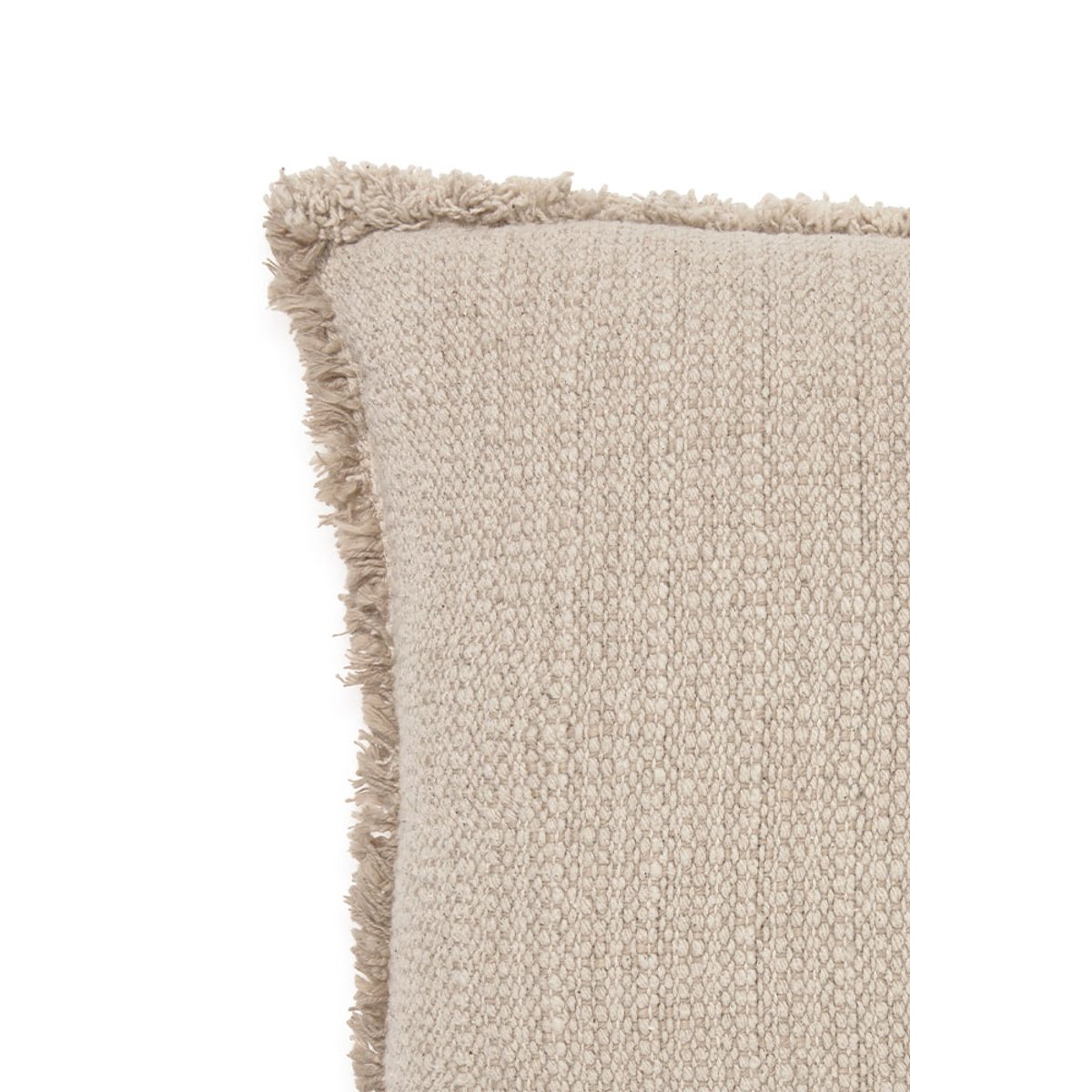Coussin tissé à la main HANDLOOM LEGACY naturel et beige, LORENA CANALS