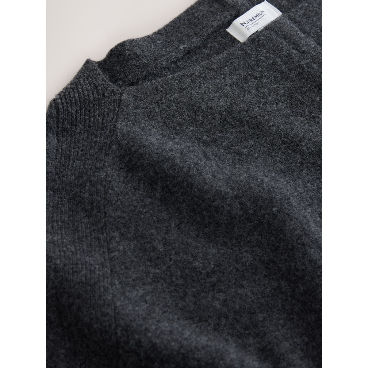 Haut effet cape en cachemire n. premium gris anthracite, NEXT