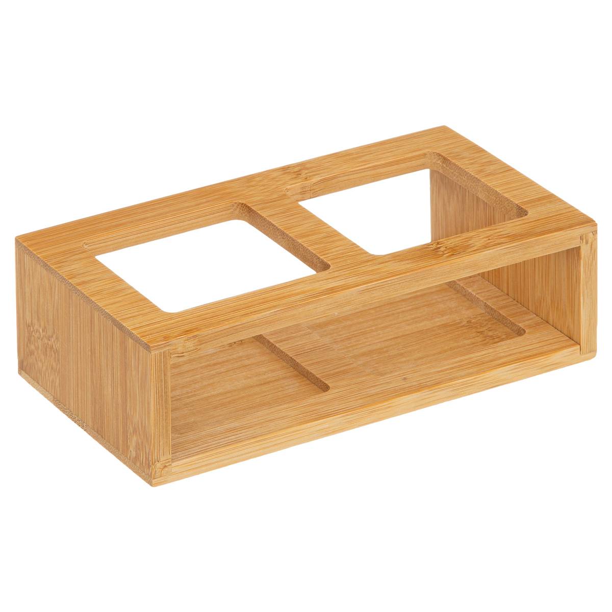 Set 2 bouteilles huile/vinaigre verre avec support transparent, 5FIVE SIMPLY SMART