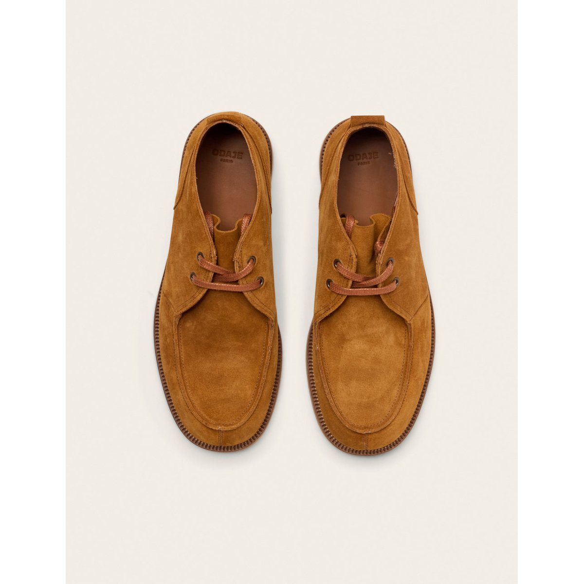 Bottines NEVO suède ambre, ODAJE