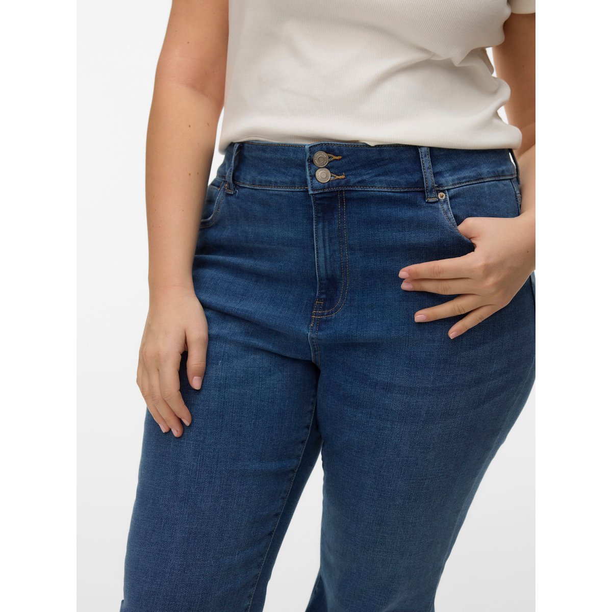 Jean Flared dark blue denim, VERO MODA