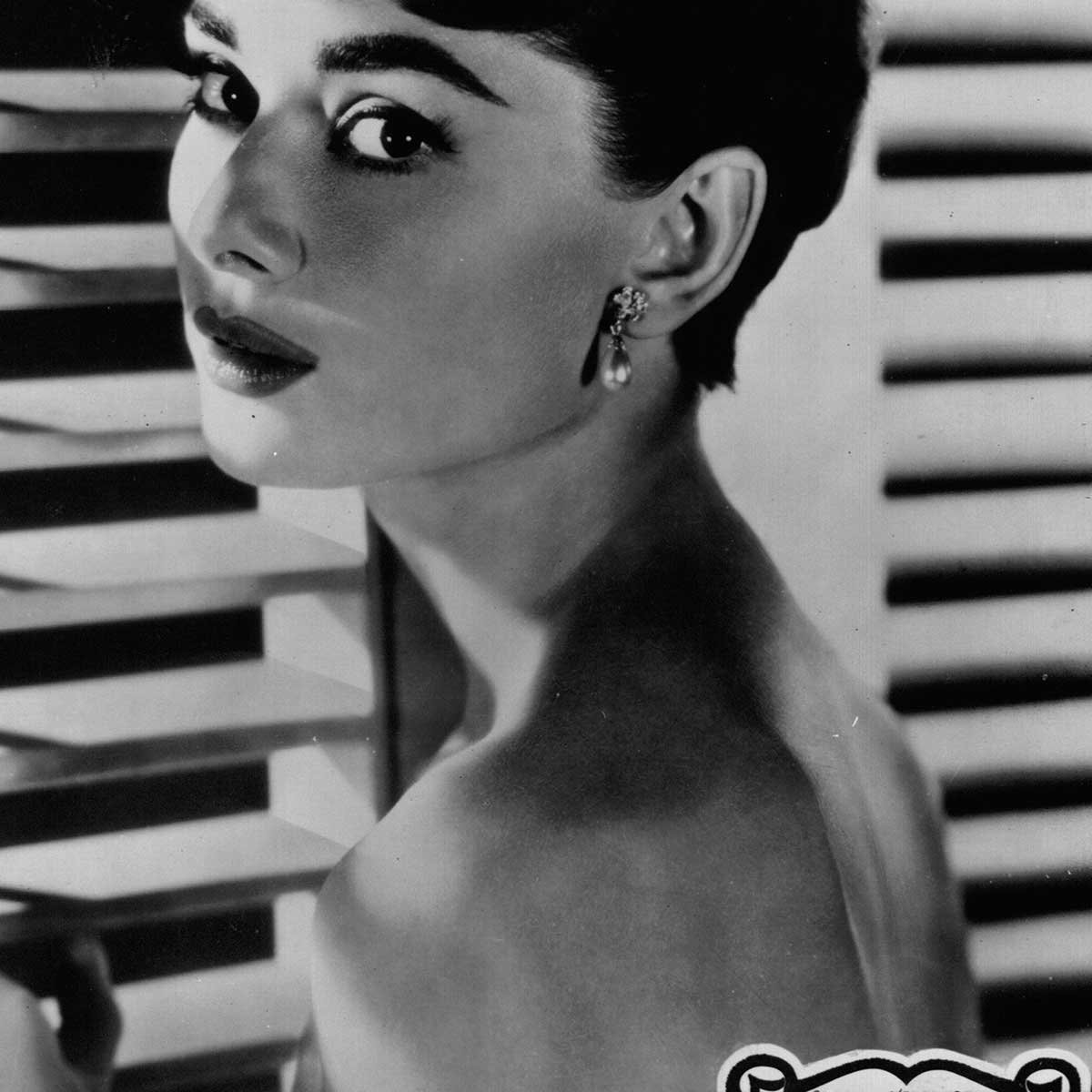 Photo célébrité Audrey Hepburn intime tableau alu dibond, HEXOA
