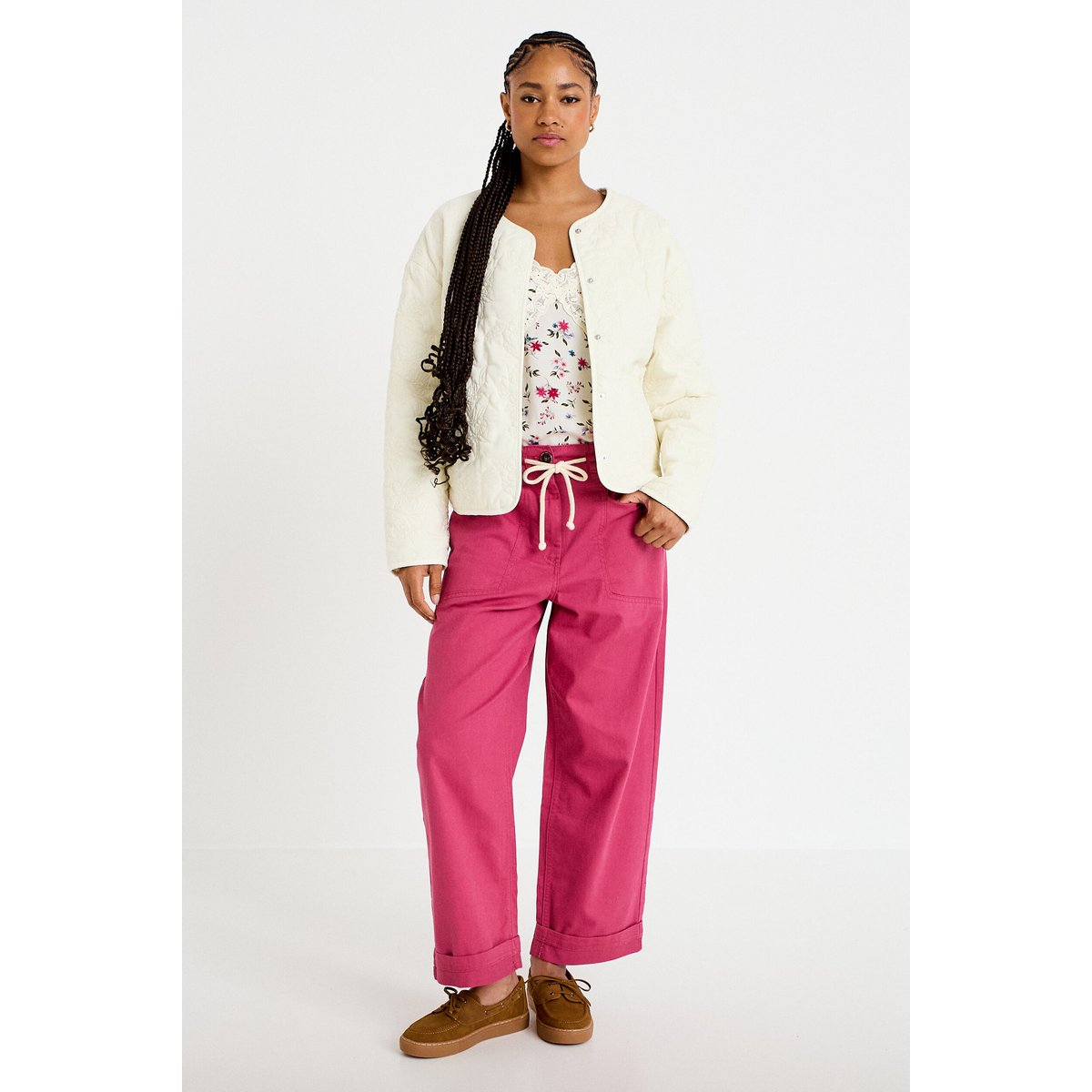 Pantalon taille standard prune, CACHE CACHE