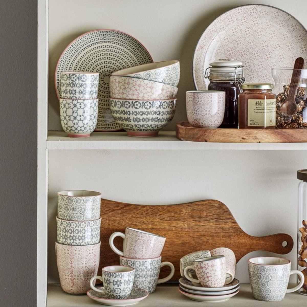 Mugs petites fleurs CECILE set de 3 multicolore, BLOOMINGVILLE