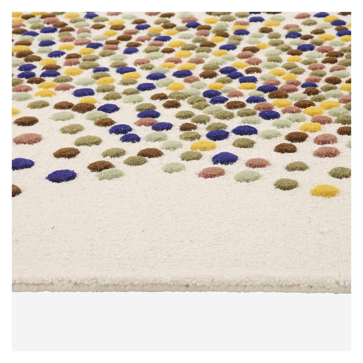 Tapis en laine IDYLLE beige, multicolore, HABITAT