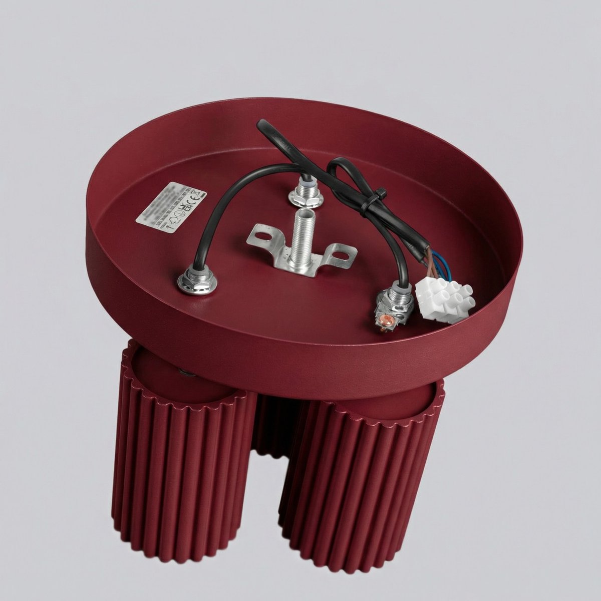 Plafonnier Aluminium Bordeaux GU10 3 KARBON bordeaux, EDEN
