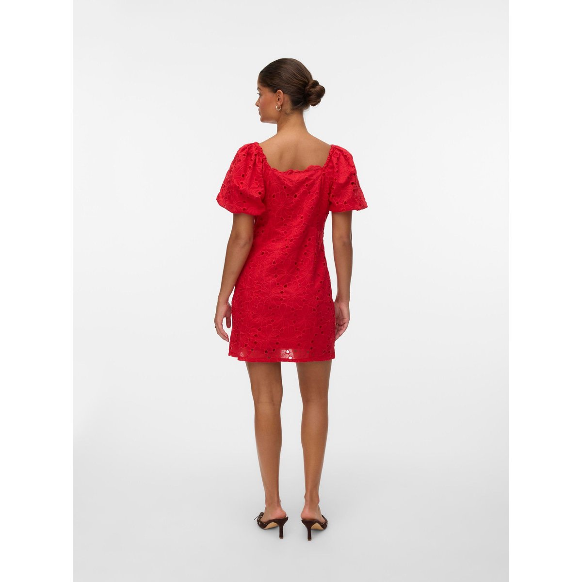 Robe rouge - ribbon red, VERO MODA