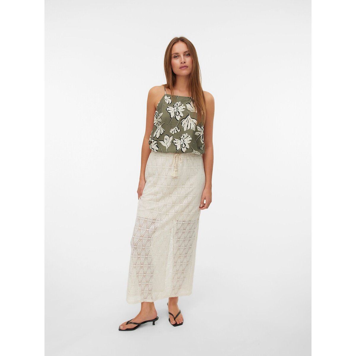 Top fantasia stampa verde + kaki, VERO MODA