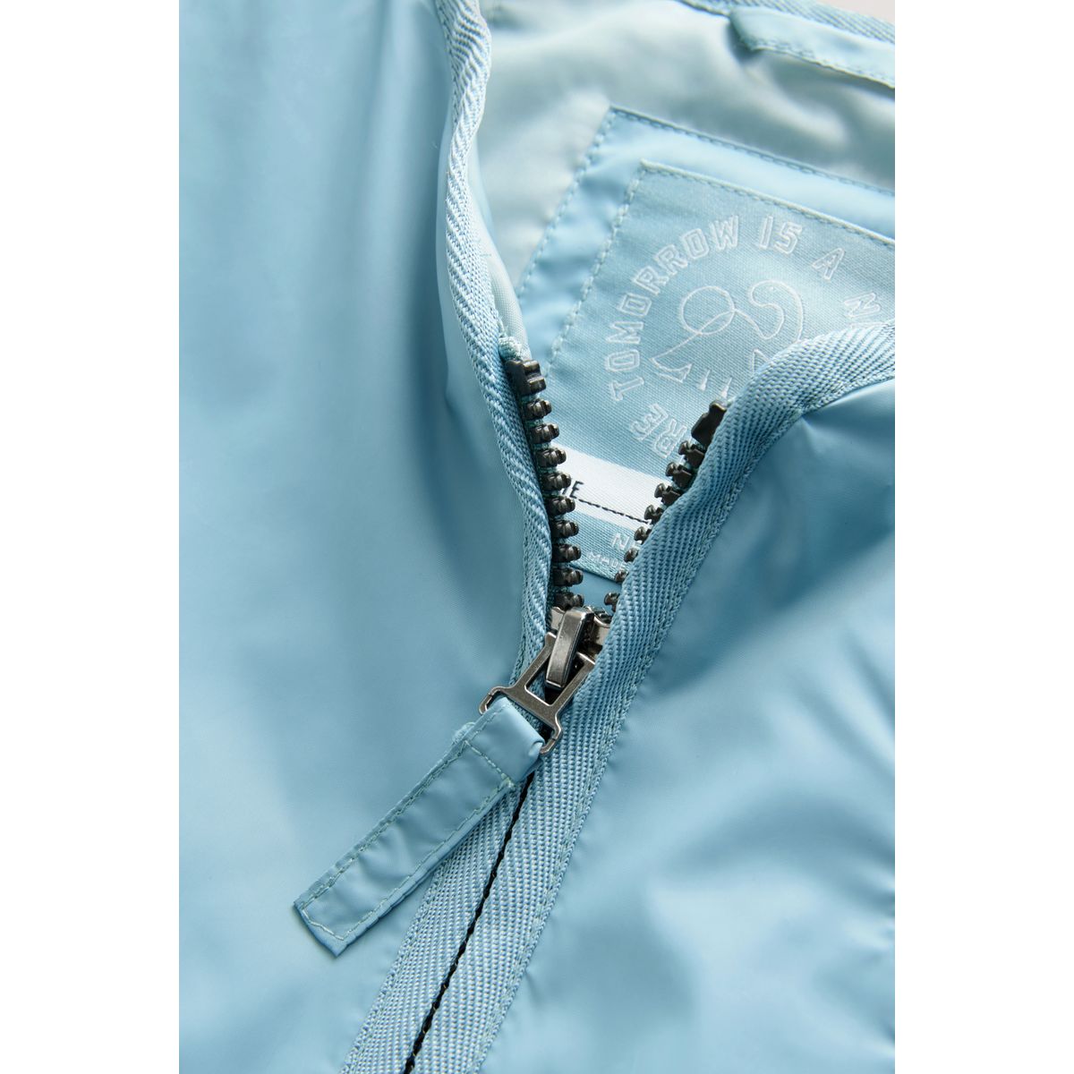 Veste déperlante brodée bleu clair, NEXT