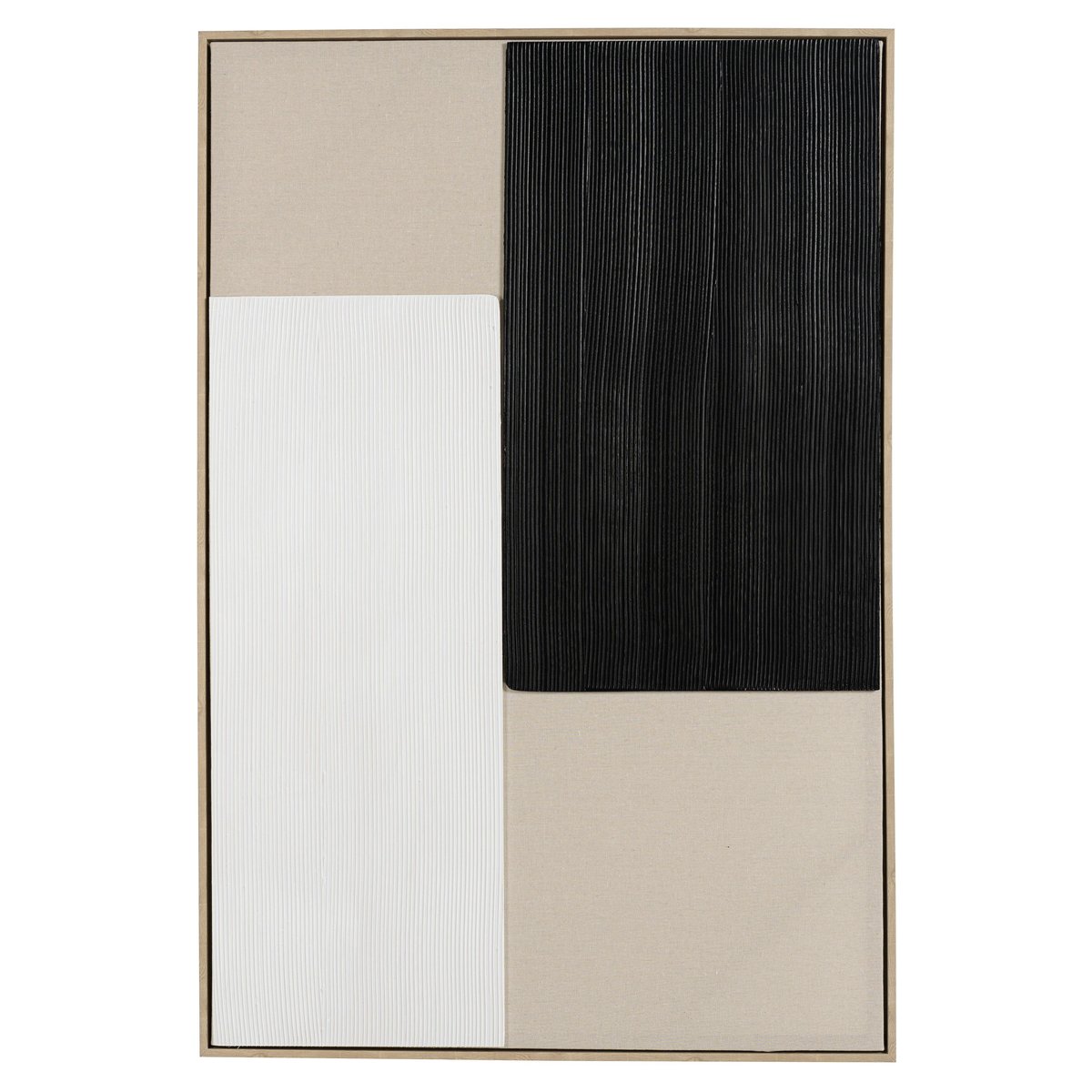 Tableau moderne matières et couleurs mixées 83 x 123 cm multicolore, PIER IMPORT
