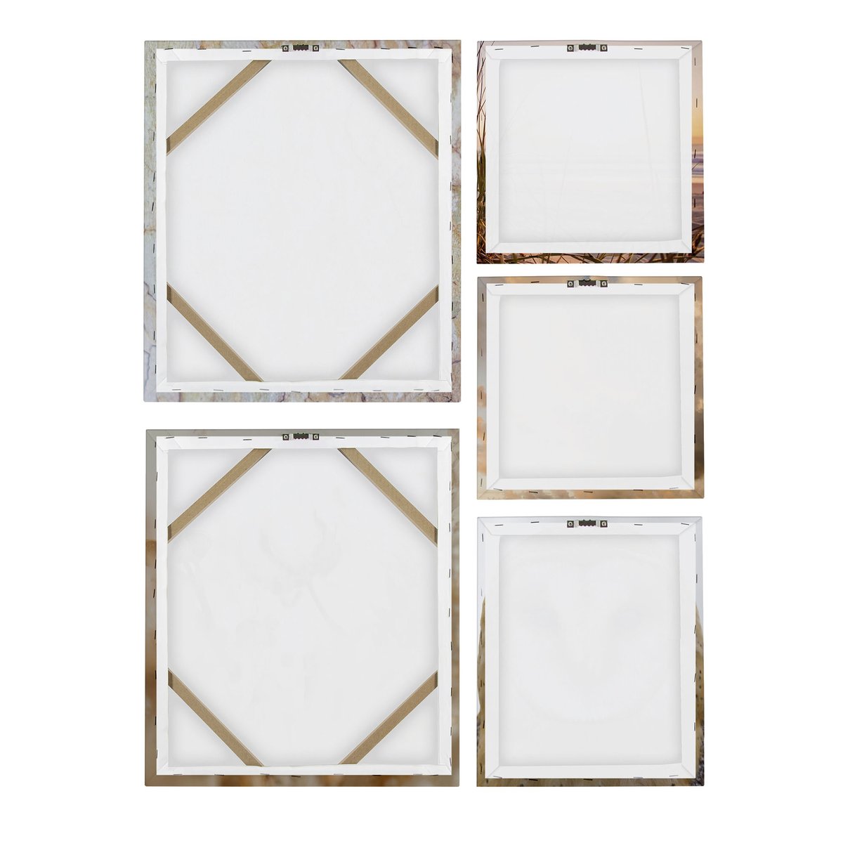 Set de 5 toiles imprimées Nature Sépia beige, ART FOR THE HOME