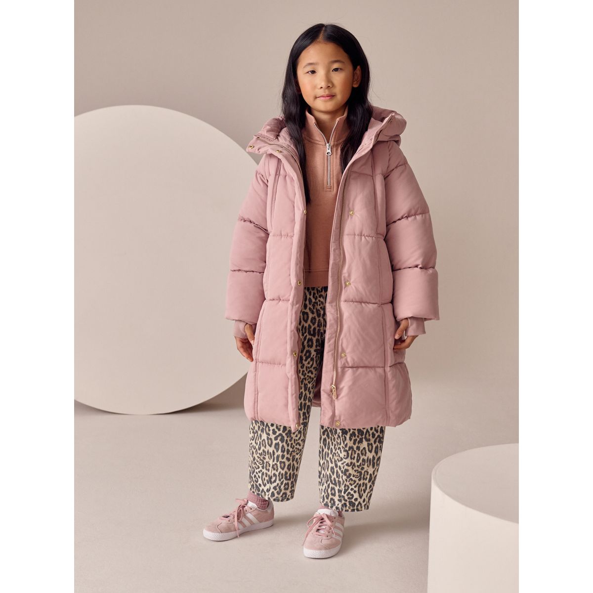 Manteau matelassé imperméable rose, NEXT