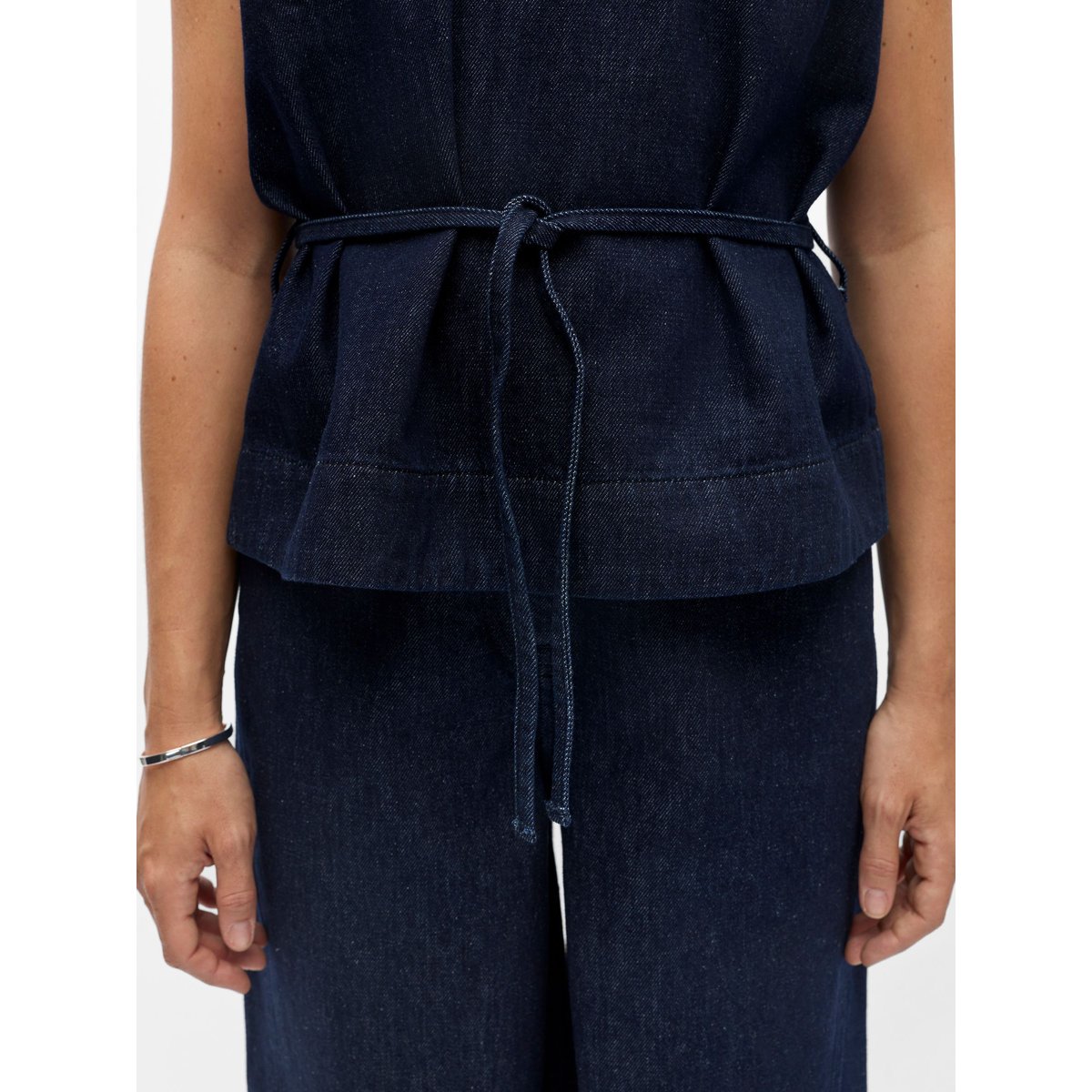 Top Sans Manches bleu - dark blue denim1, OBJECT