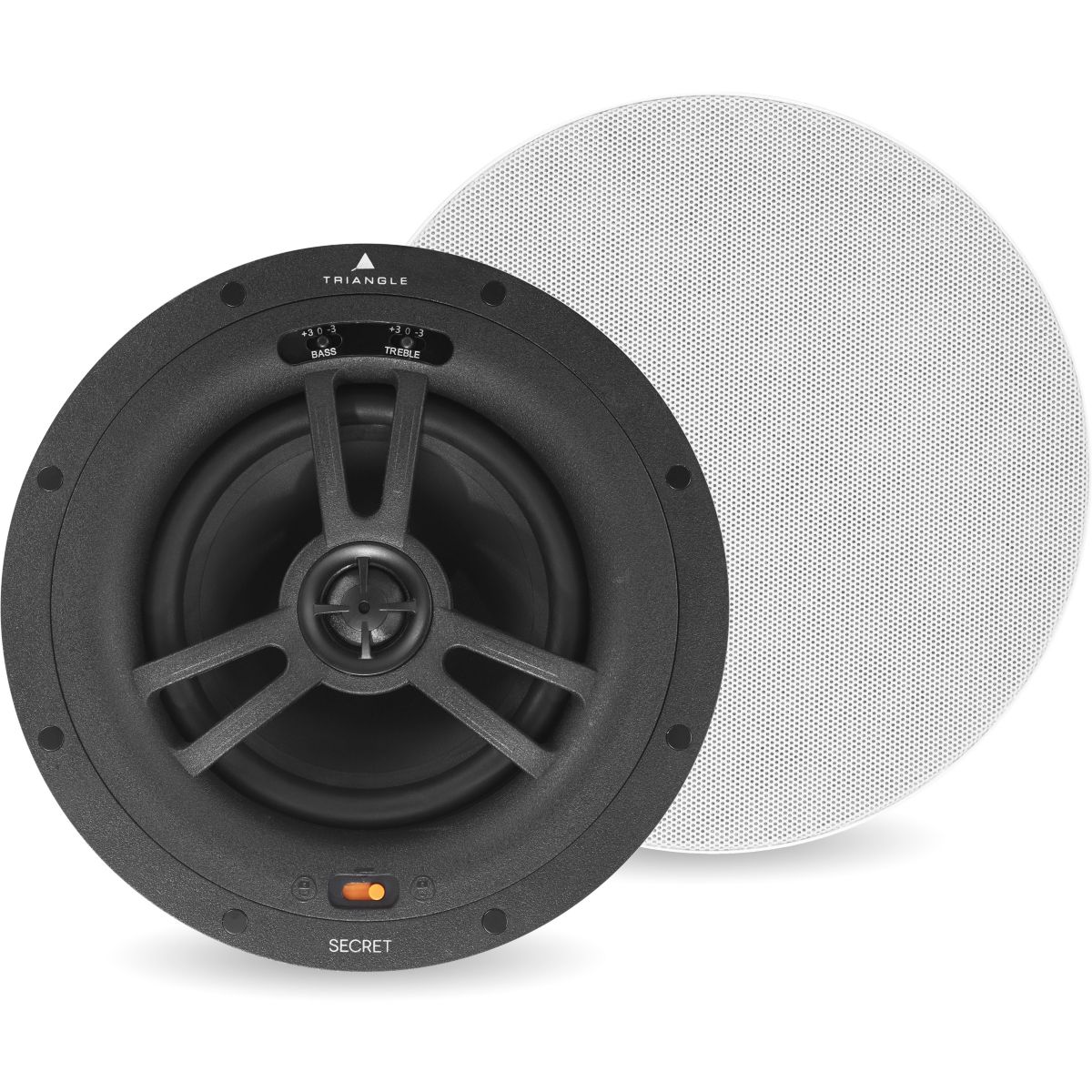 Enceinte encastrable SECRET EMT7 Circulaire noir, TRIANGLE