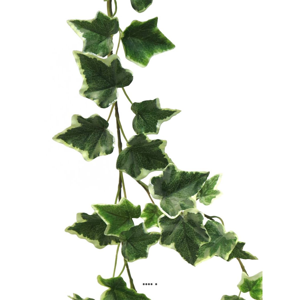 Guirlande de lierre artificiel L180 cm blanc-vert, ARTIFICIELLES