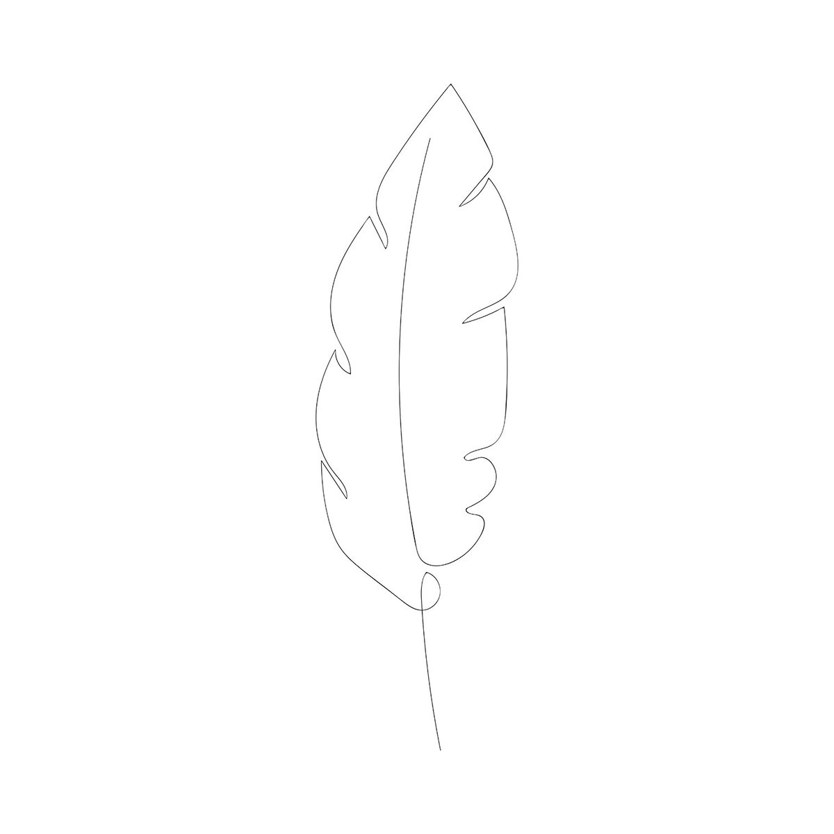Tableau plume en croquis tableau alu dibond, HEXOA
