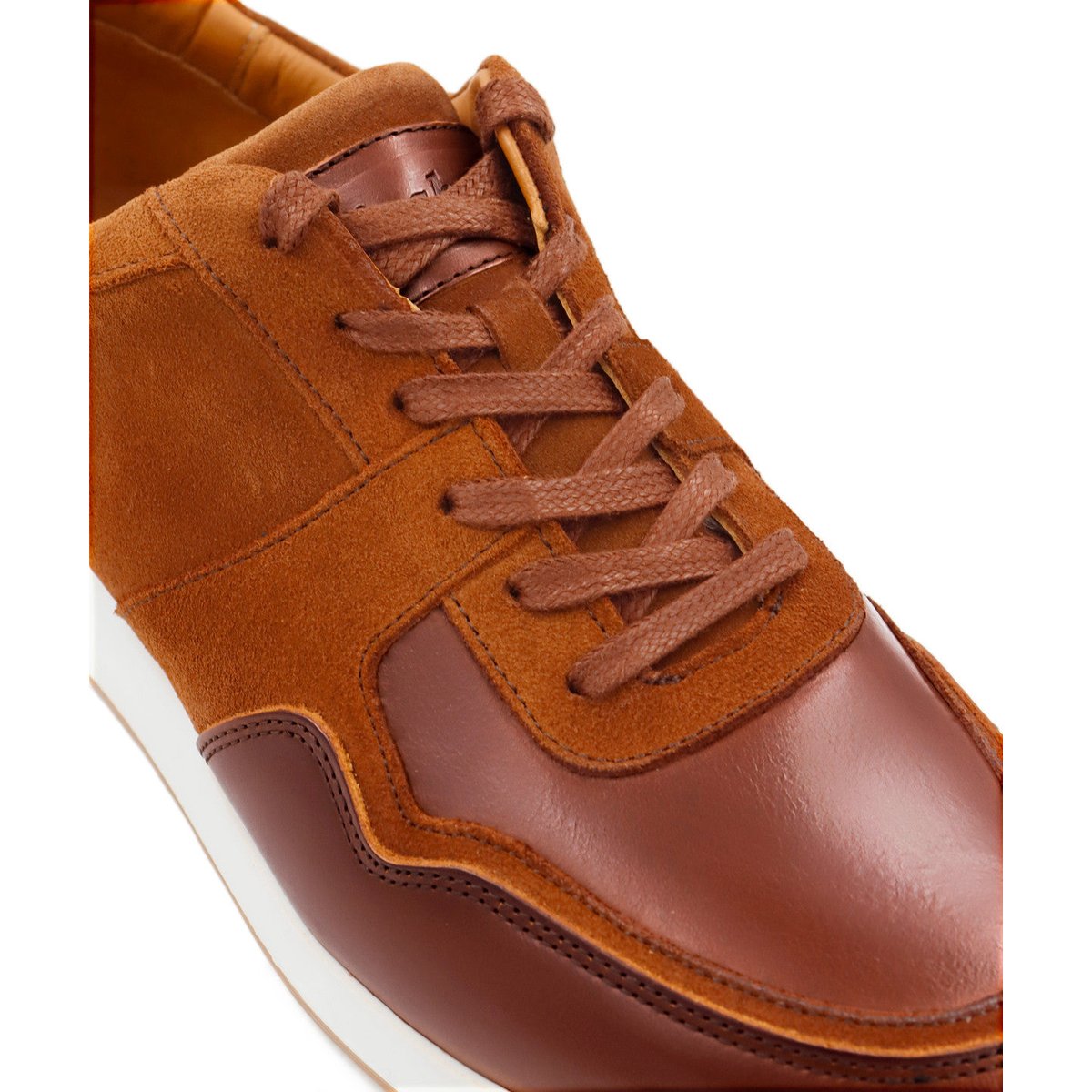 Sneaker cuir SMITH marron, FINSBURY