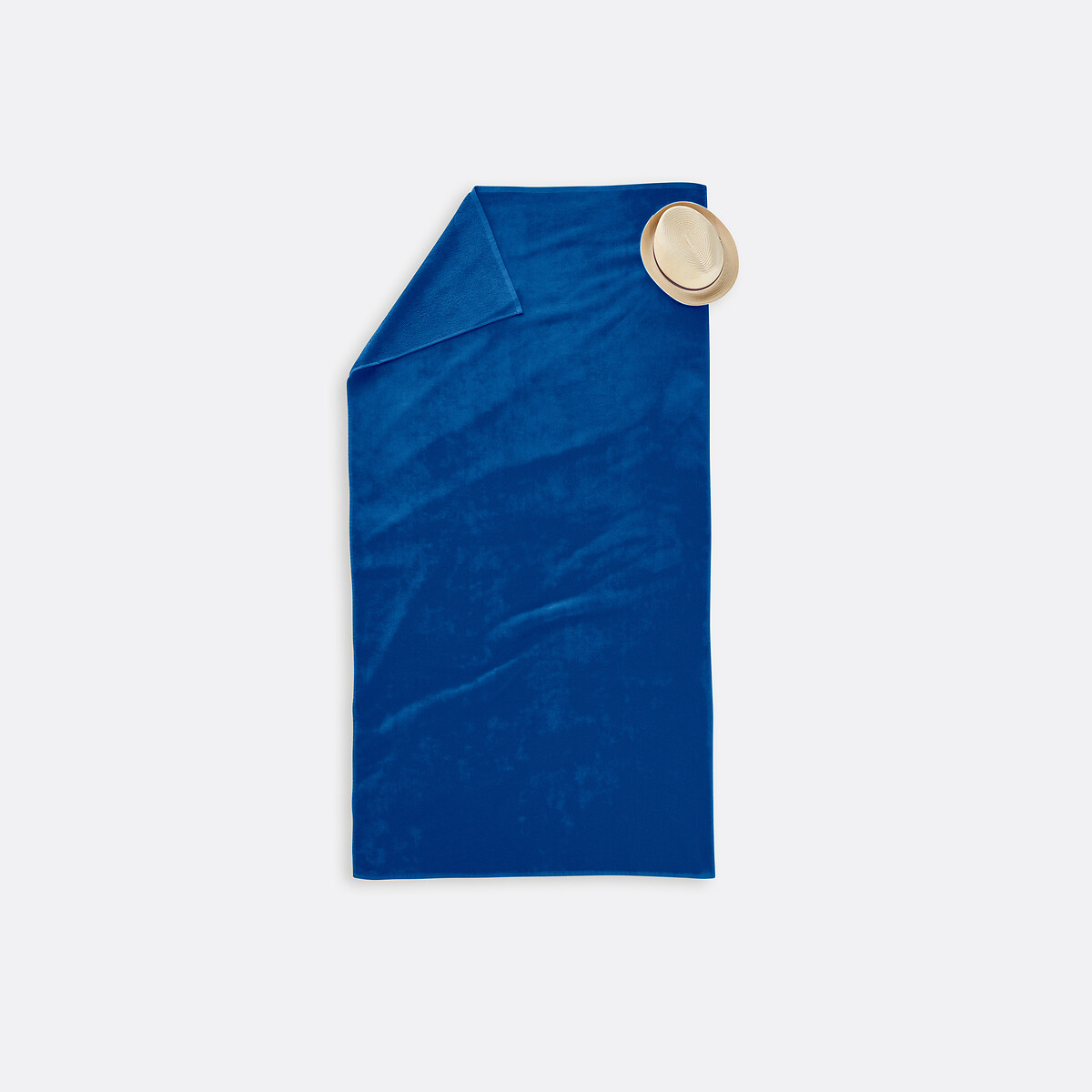 Toalla de playa de terciopelo 420 g/m², Scenario azul náutico, LA REDOUTE INTERIEURS