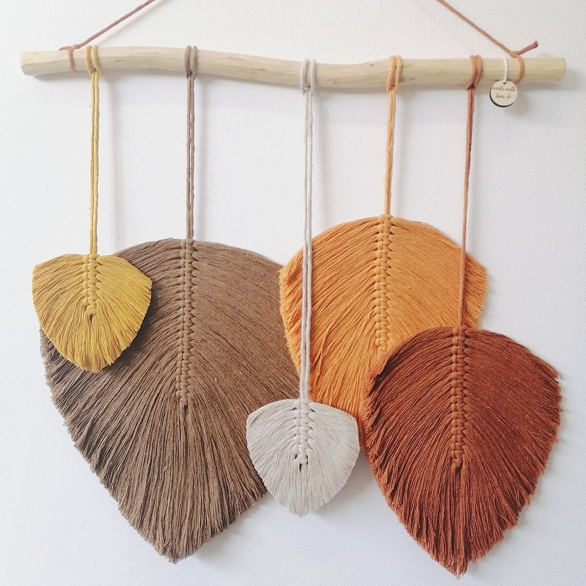 Decoração de parede em macramé FALLEN II, Macramar multicolor, MACRAMAR