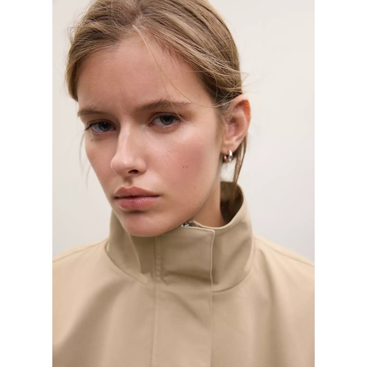 Trench style bomber beige, MANGO TEEN