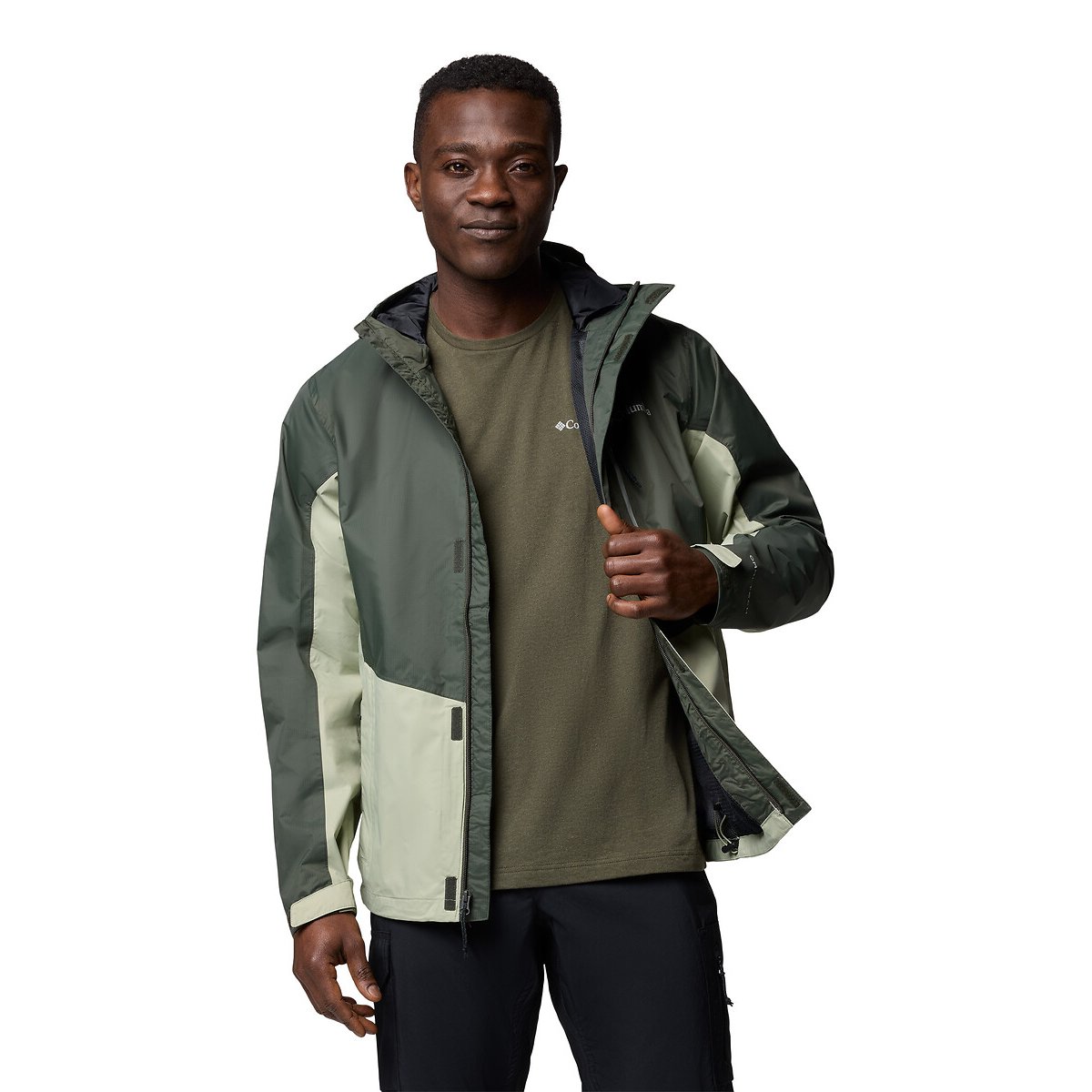 Pouring Adventure II Coat with Hood green, COLUMBIA