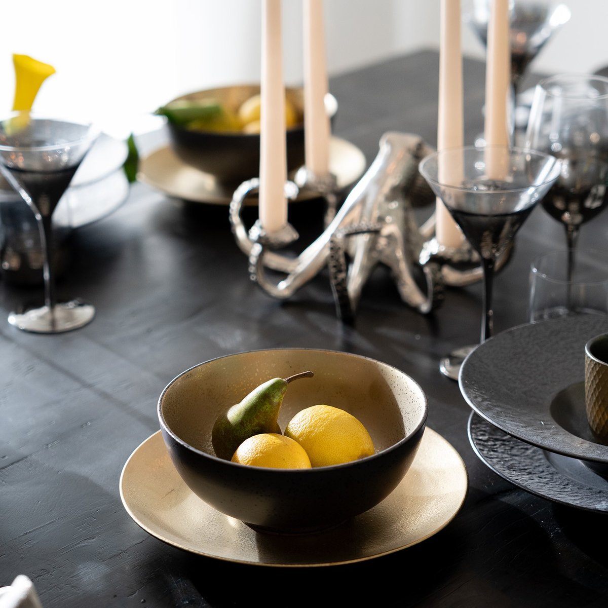 Assiette plate, DIVA or, KARE DESIGN