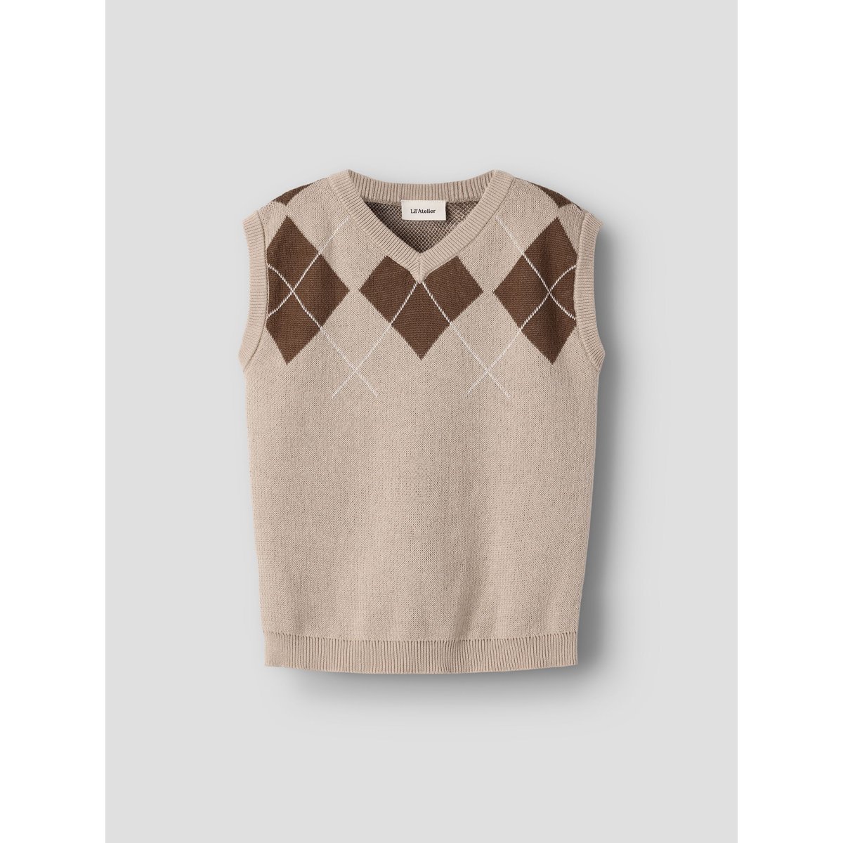 Gilet Tricoté gris - white pepper1, NAME IT