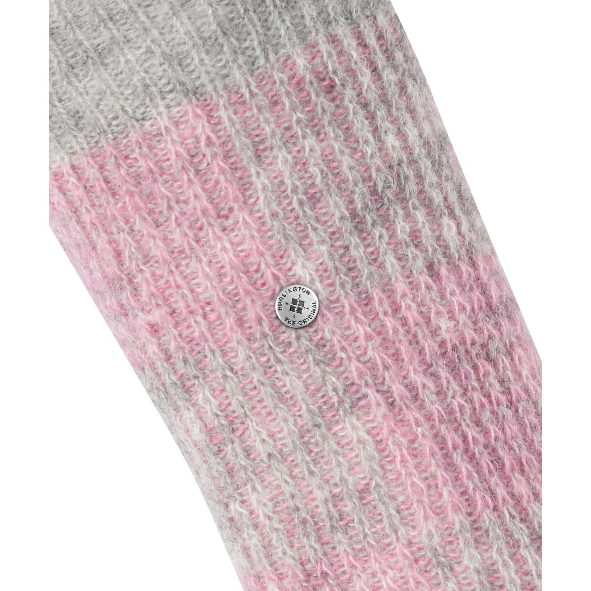 Chaussettes pour bottes Charming Checks Opaque gris, BURLINGTON