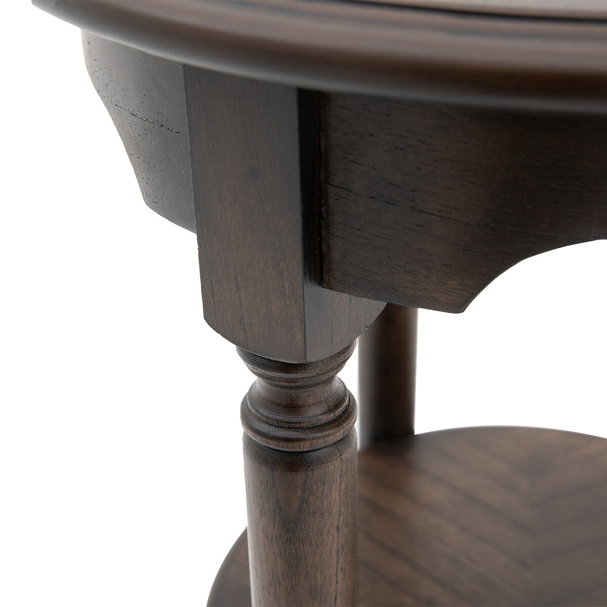 Meford Antique Solid Wood Side Table walnut, ÉDITÉ