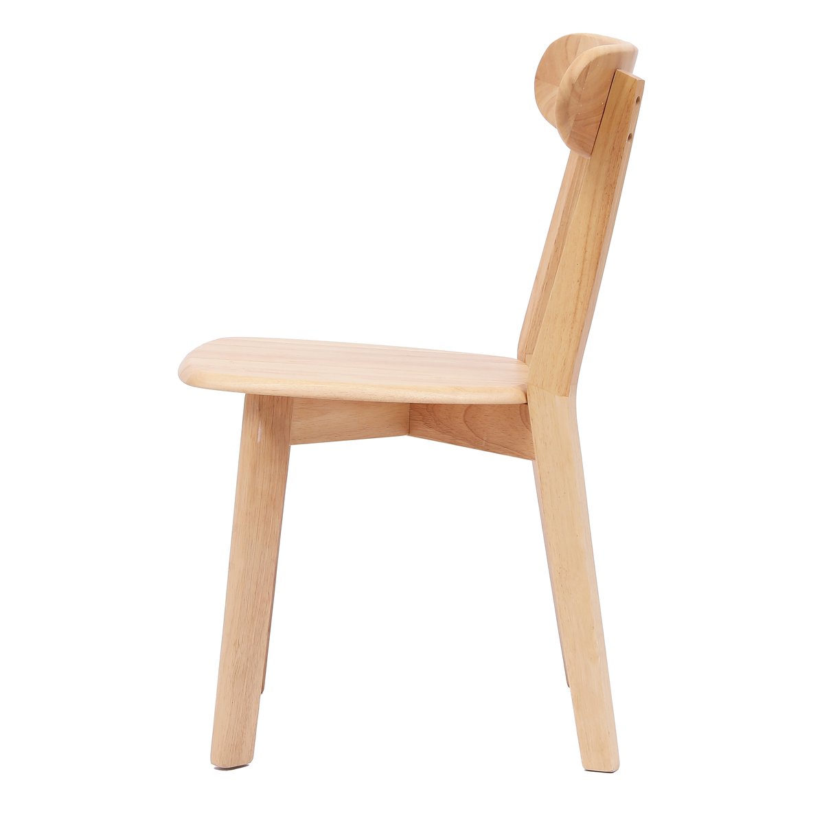 Lot de 2 chaises, bois massif, VITORIA bois naturel, NORDLYS