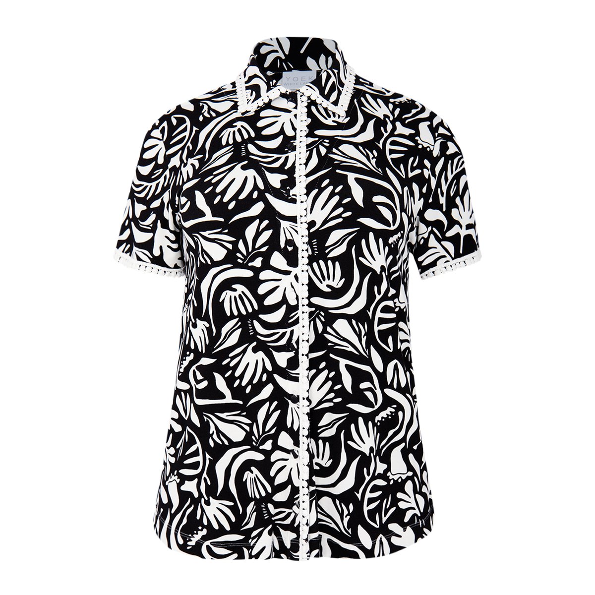 Chemise imprimé / imprimée noir, YOEK