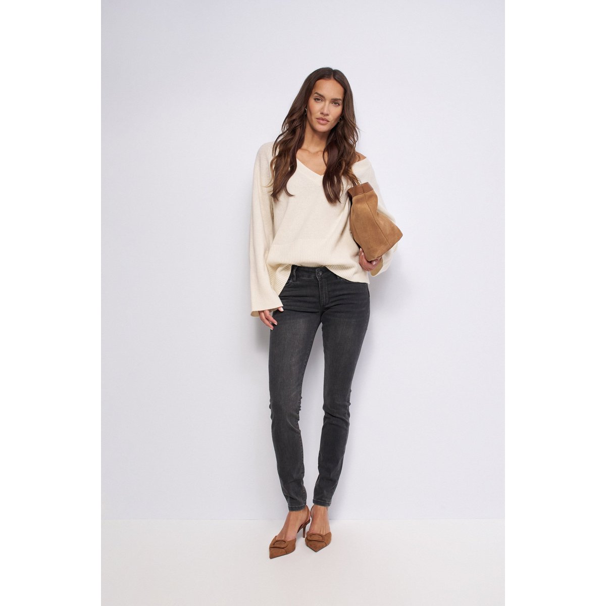 JEAN WONDER PUSH UP SKINNY noir, SALSA JEANS