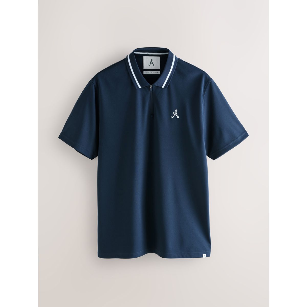Polo de golf à liseré active bleu marine, NEXT
