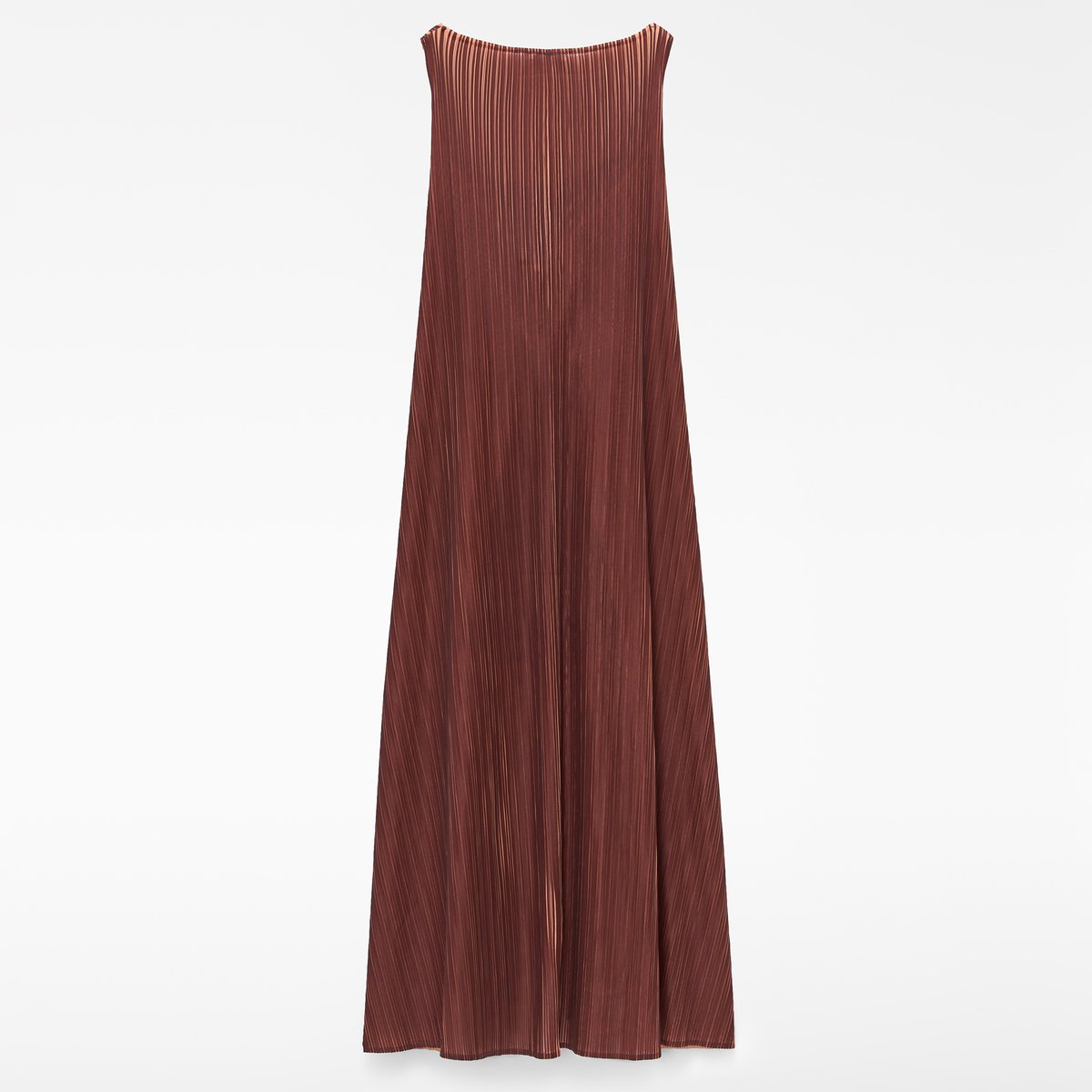 Robe longue en tissu froissé bicolore multicolor, ADOLFO DOMINGUEZ