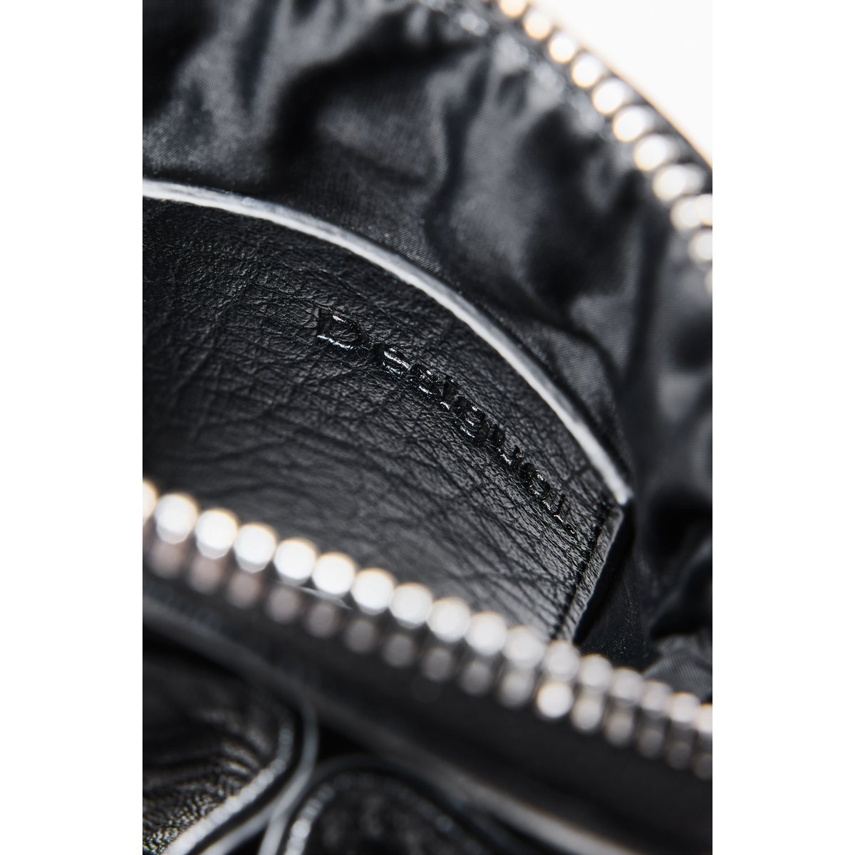 Porte-téléphone effet cuir noir, DESIGUAL