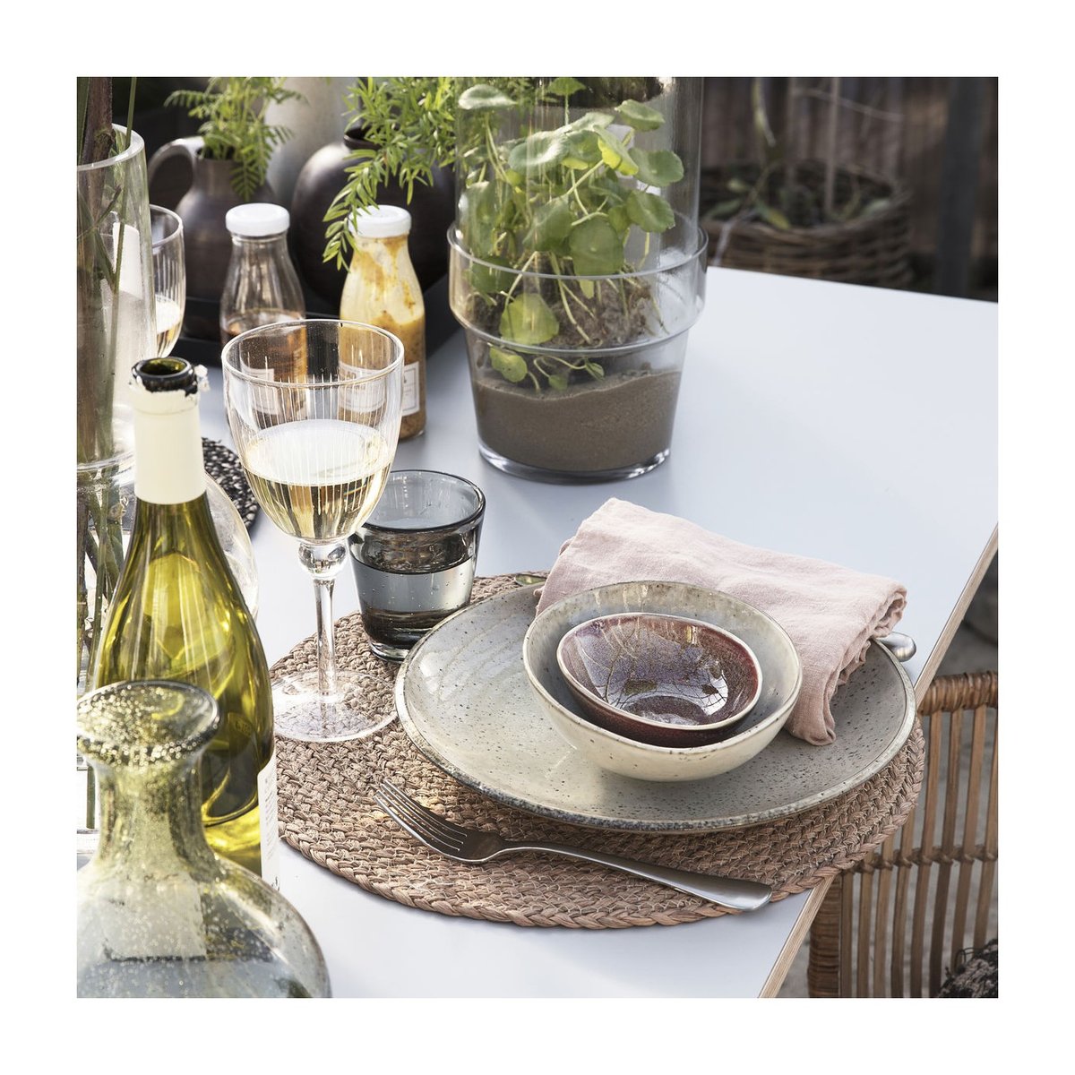 Assiette Lake Diam 27 cm gris, HOUSE DOCTOR