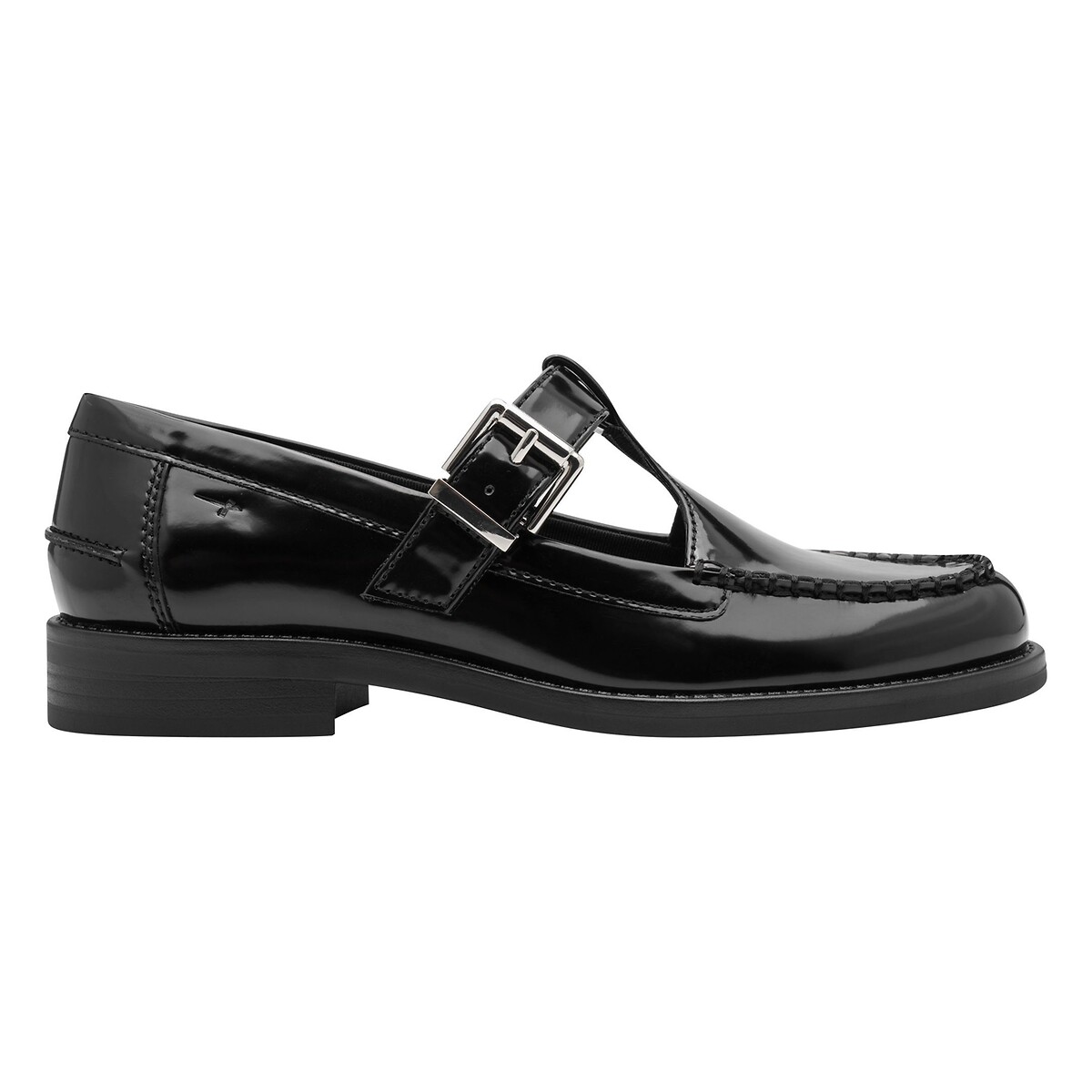 Mocassins à bride en T noir, TAMARIS