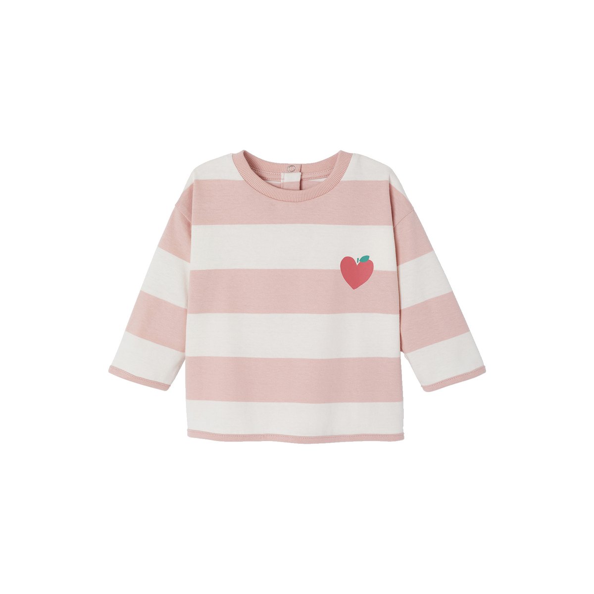 T-shirt manches longues rose poudré, VERTBAUDET