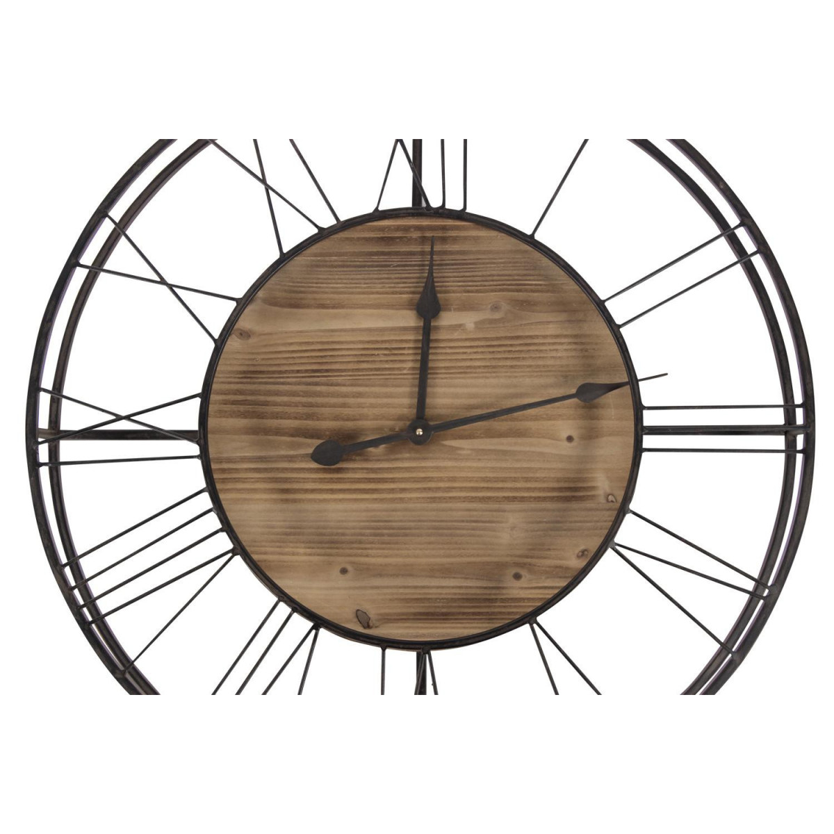Grande horloge ancienne marron, DECORATION D’AUTREFOIS