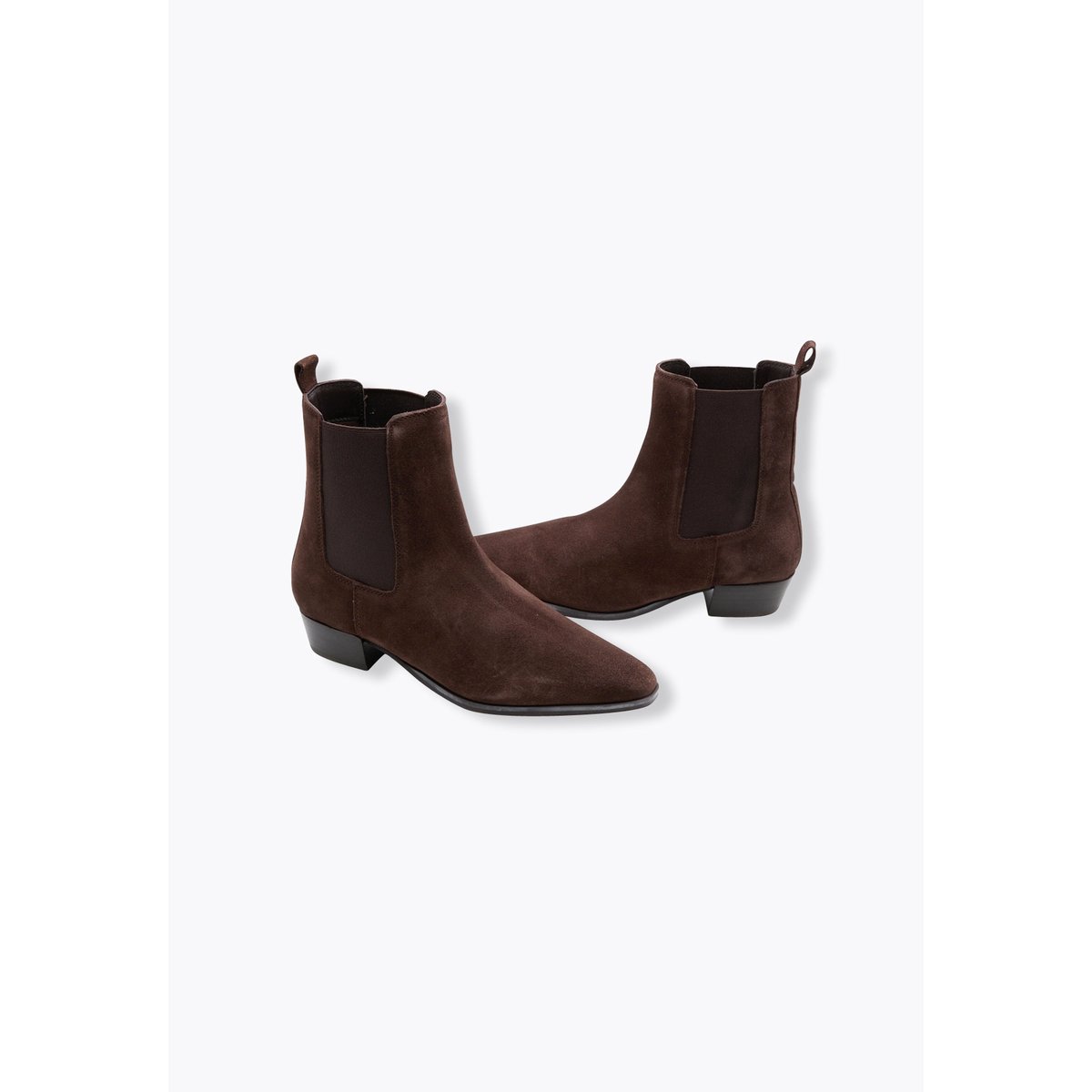 Boots en cuir suédé noir, PROMOD