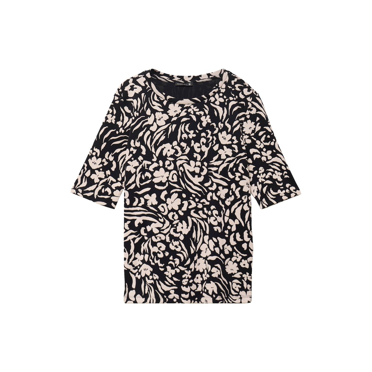 T-shirt en coton biologique noir, BREAL