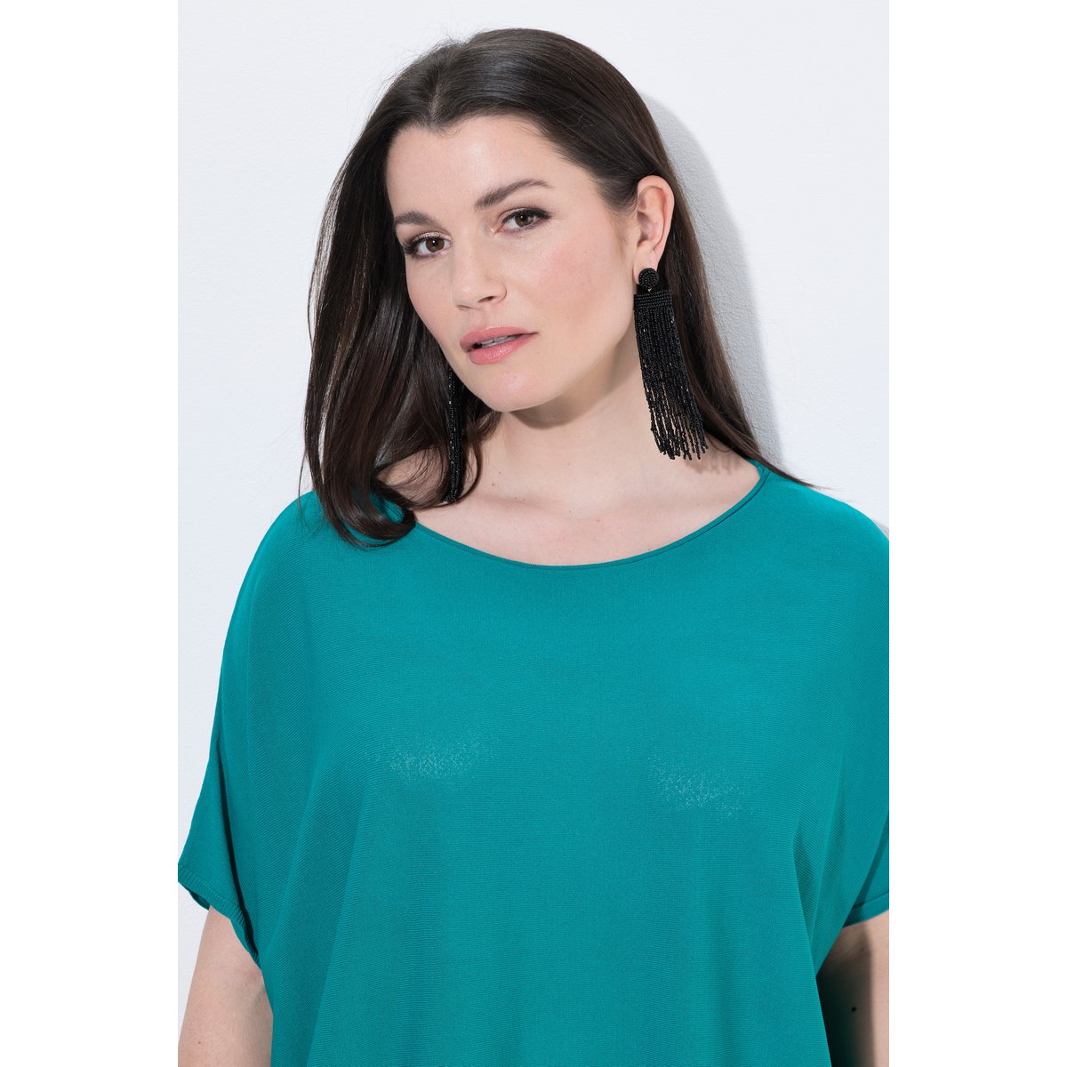 Pull oversize. Encolure bateau et manches smaragdi, ULLA POPKEN