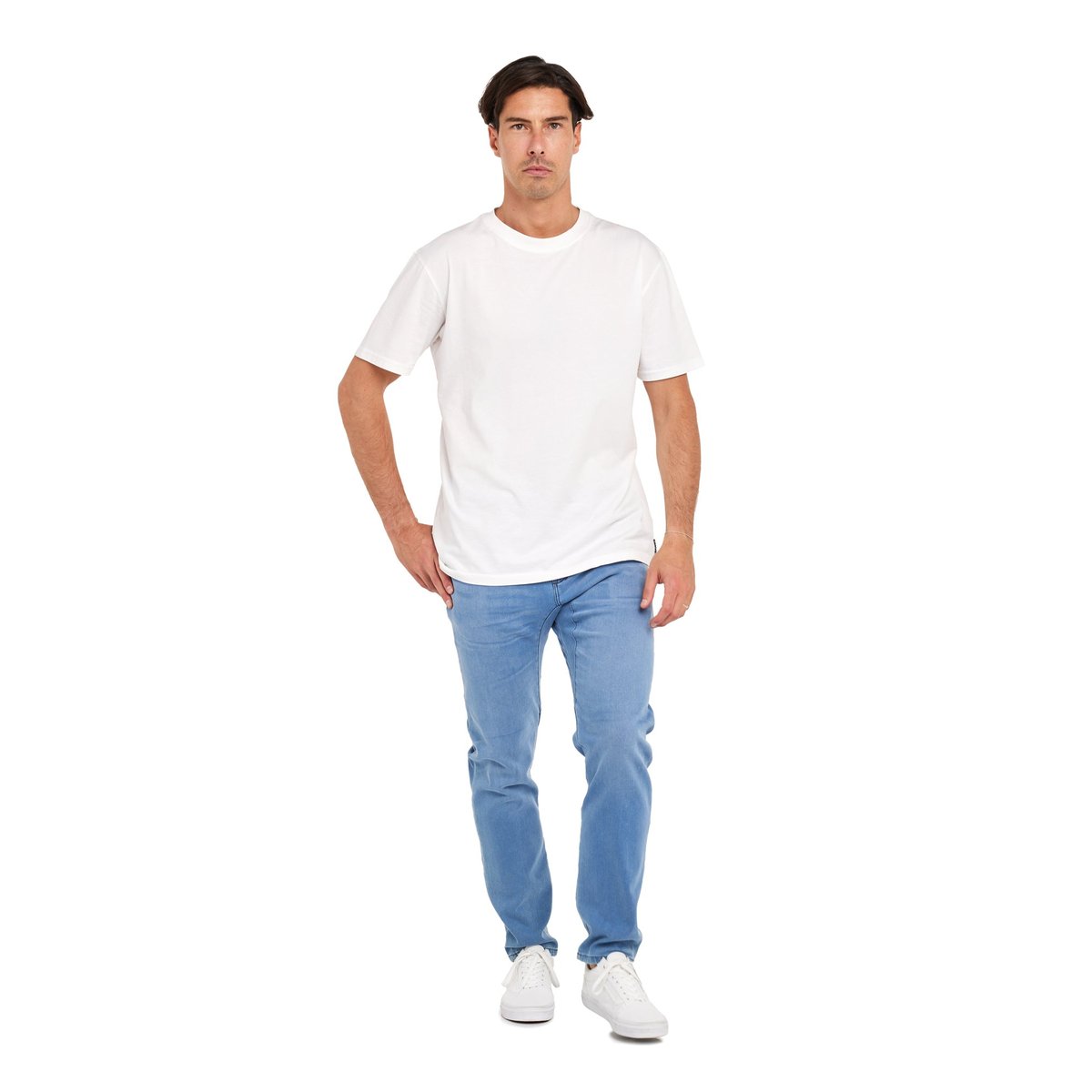 PANTALON STRAIGHT SOFT bleu, PULLIN