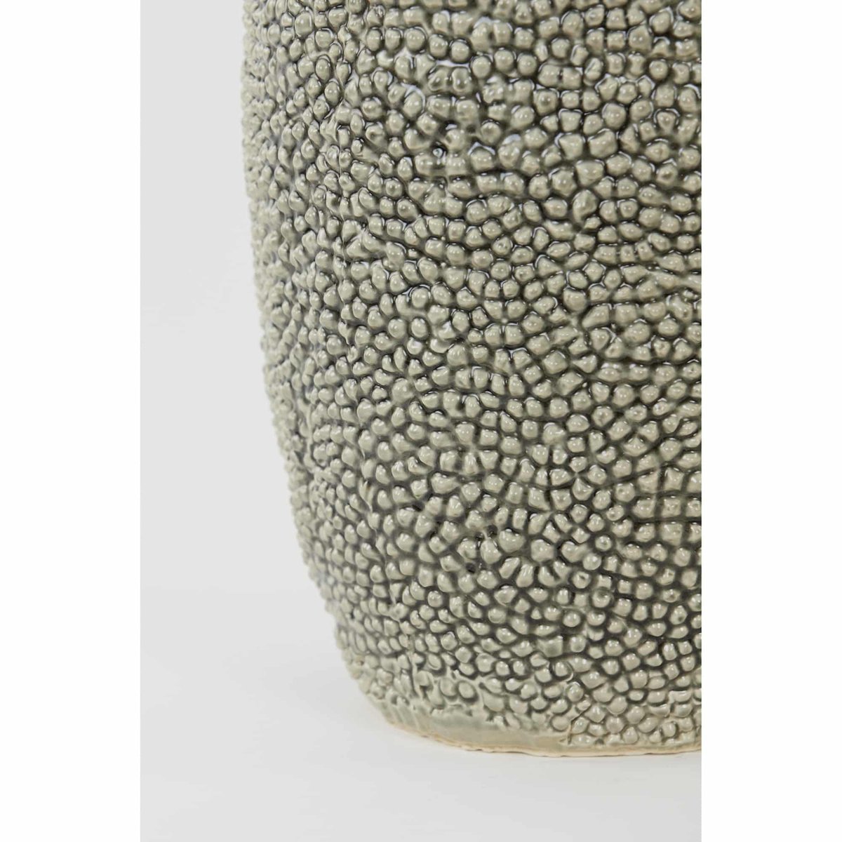 Base De La Lampe Céramique fine KYARA gris, LIGHT & LIVING