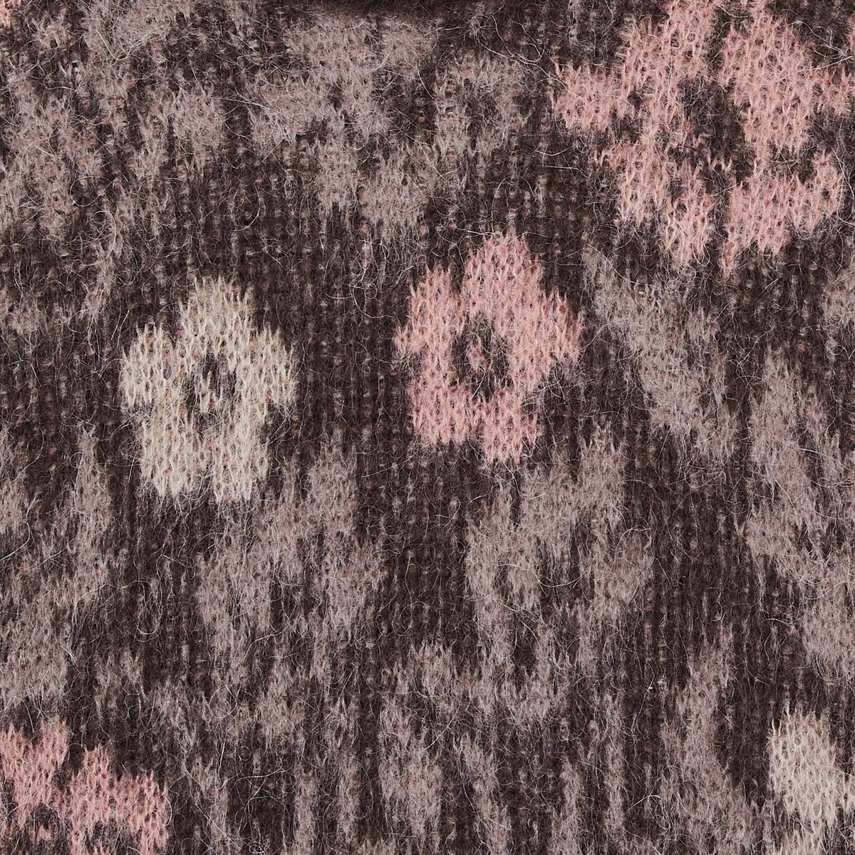 Pull jacquard à fleurs contenant de l'alpaga pudding, MONOPRIX